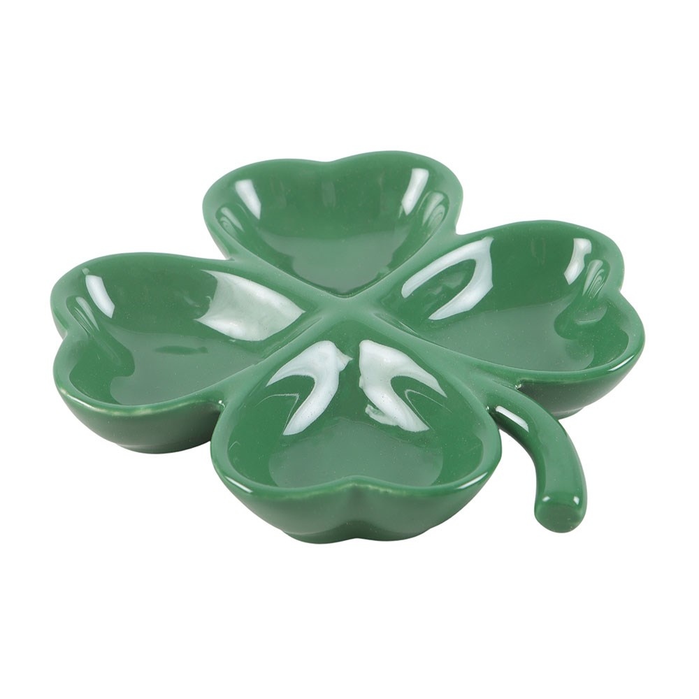 Something Different - FourLeaf Clover Trinket Tray Decoratie schaaltje - Groen